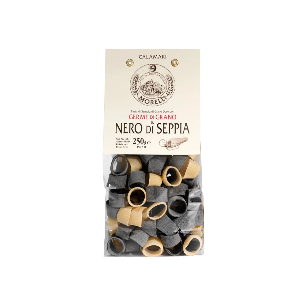 Morelli Black & White Squid Ink Calamari Pasta, 500g