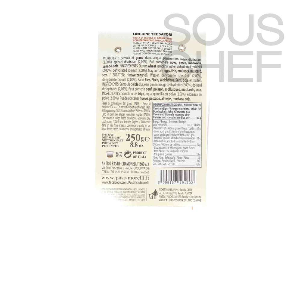 Morelli Italia Tricolore Linguine, 500g