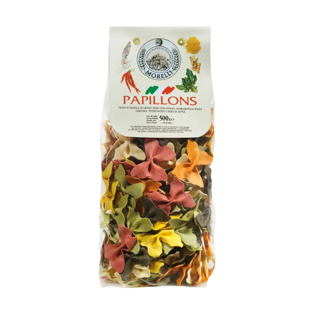 Morelli 6 Flavours Papillons Multicolour Pasta, 500g