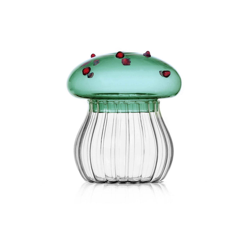 Ichendorf Milano Optic Turquoise Mushroom Sugar Bowl, 10x8cm