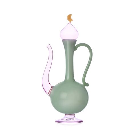 Ichendorf Milano Green and Pink Jug with Moon, 37.5cm