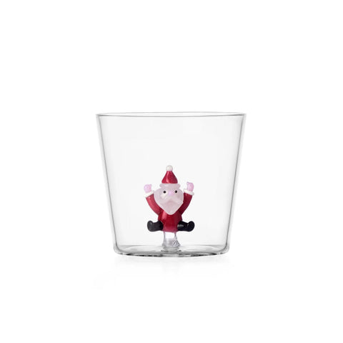 Ichendorf Milano Glass Limited Edition Jumping Santa Tumbler, 350ml