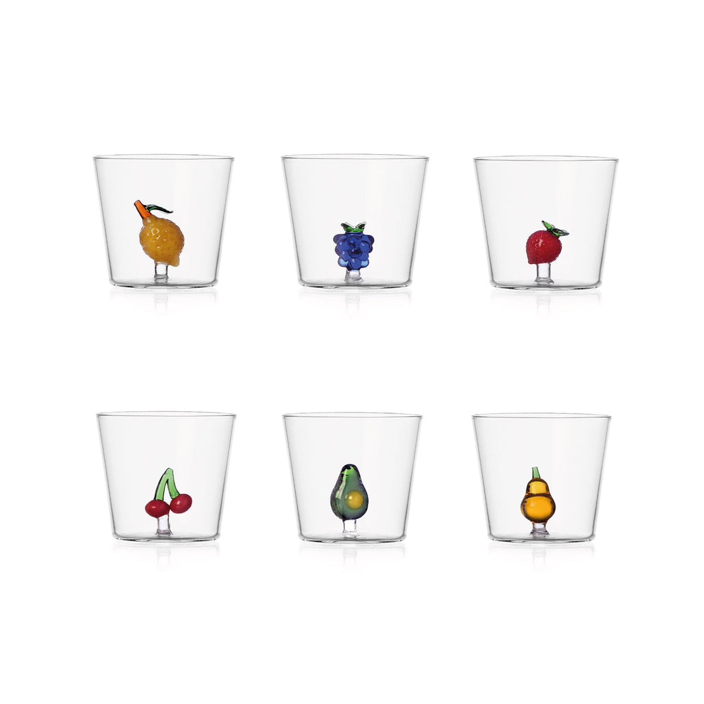 Ichendorf Milano Glass Set of 6 Fruit Tumblers