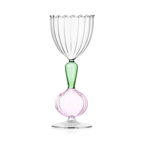 Ichendorf Milano Spring Onion Optical Stemmed Wine Glass, 300ml