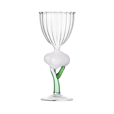 Ichendorf Milano Cauliflower Optical Stemmed Wine Glass, 300ml