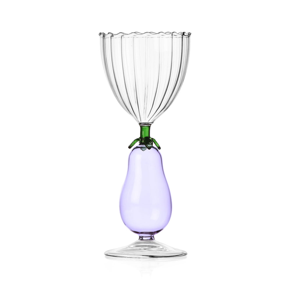 Ichendorf Milano Aubergine Optical Stemmed Wine Glass, 300ml
