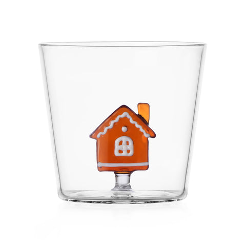 Ichendorf Milano Glass Limited Edition Gingerbread House Tumbler, 300ml