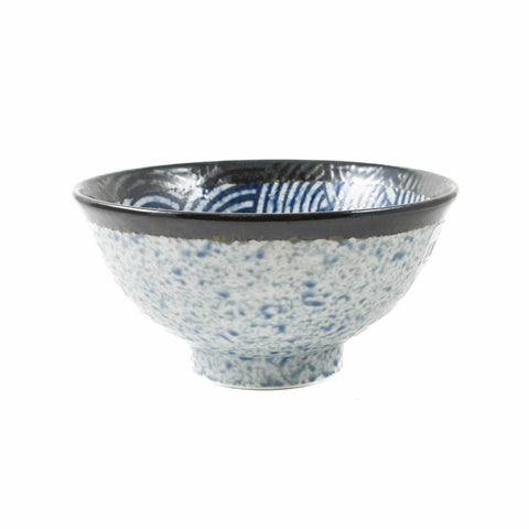 Blue Wave Large Rice Bowl, 15.5cm
