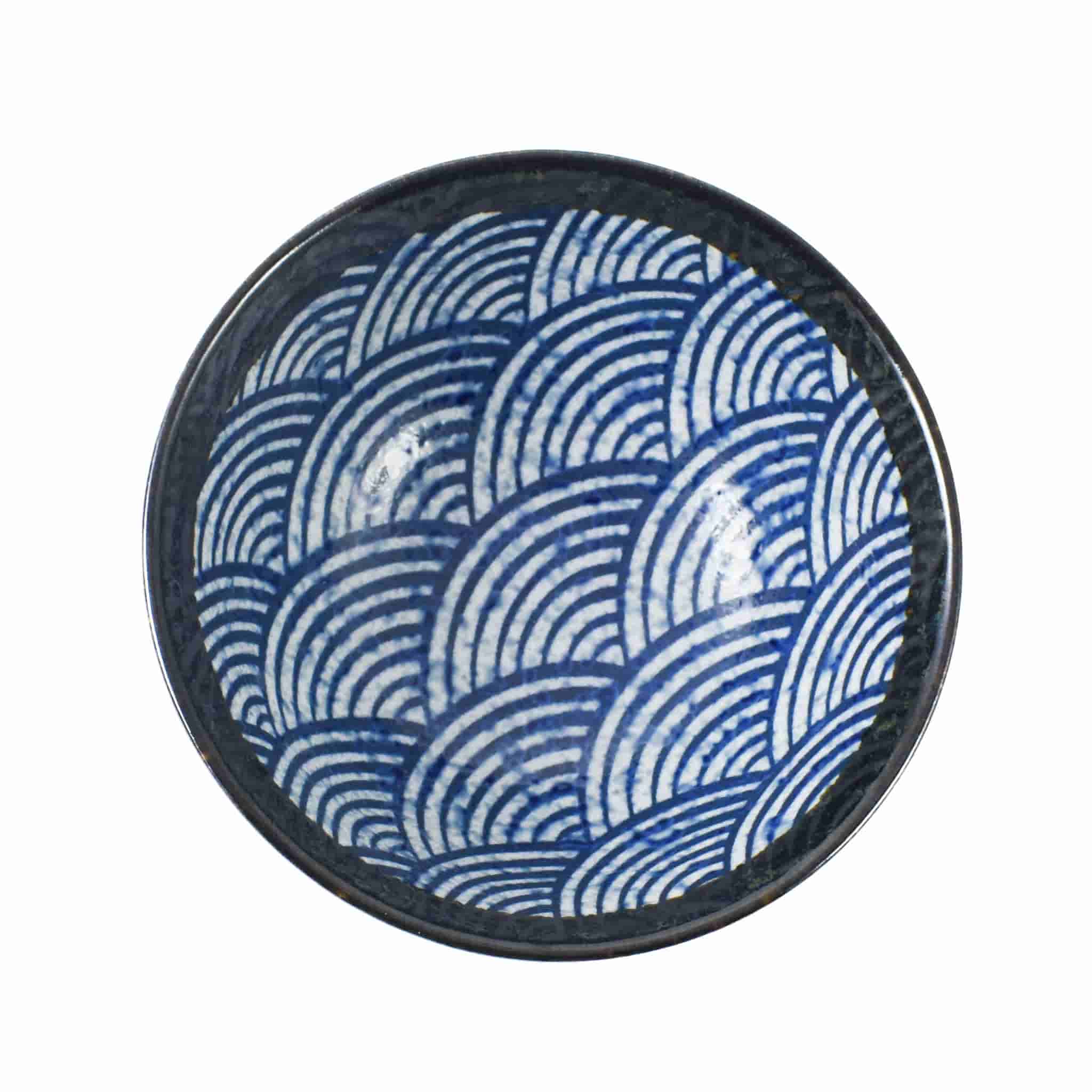 Blue Wave Large Rice Bowl