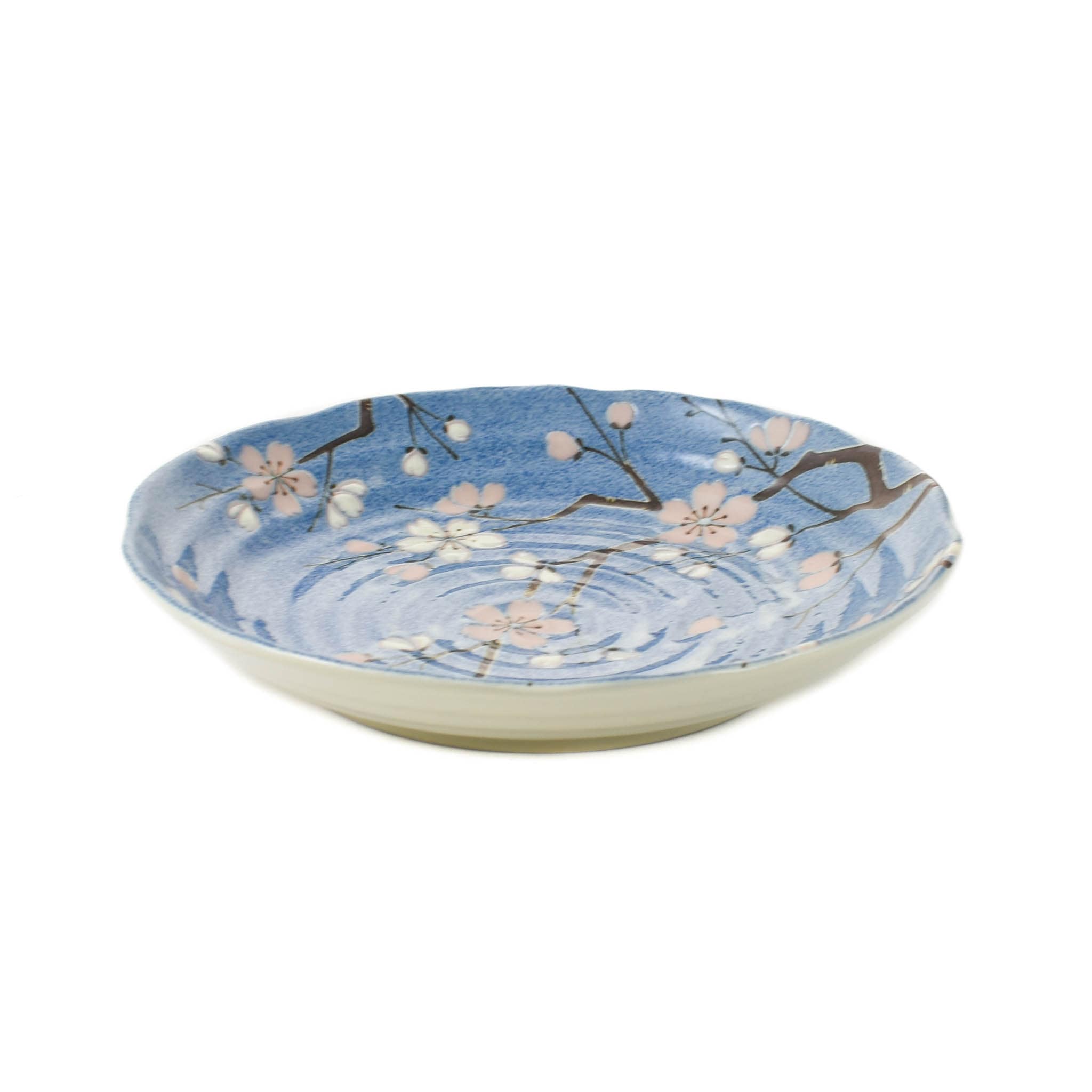 Light Blue Sakura Blossom Side Plate