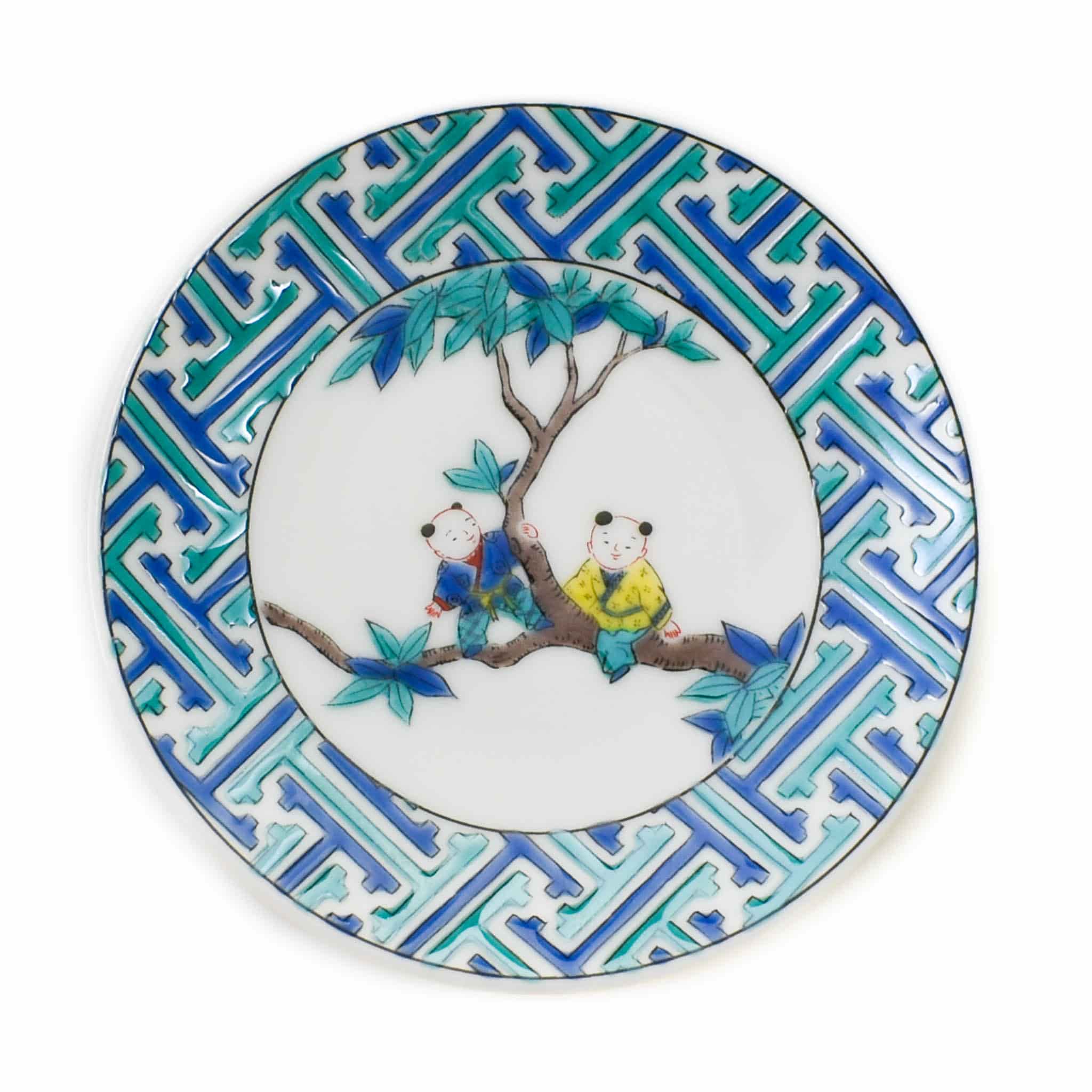 Seikou Porcelain Panda on Branch Mamezara Side Plate, 9.5cm