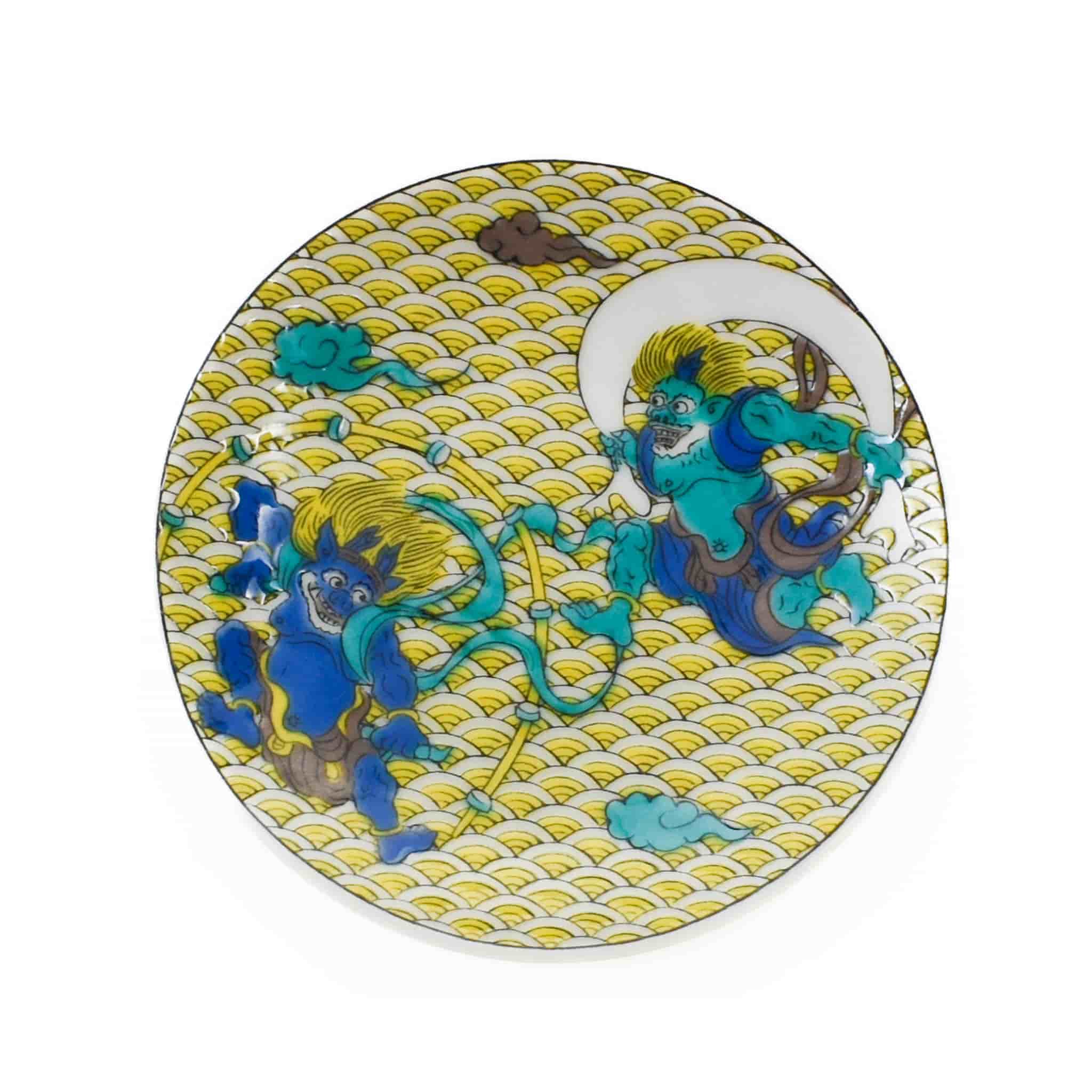 Seikou Porcelain Patterned Motif Mamezara Side Plate, 9.5cm