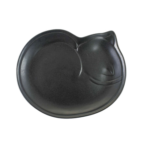 Black Cat Japanese Large Plate, 28cm