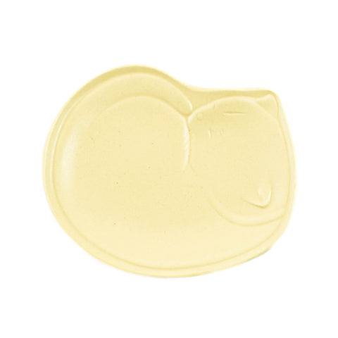 Ivory Cat Japanese Small Plate, 11cm