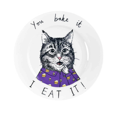 Jimbob Art You Bake It I Eat It Side Plate, 20cm