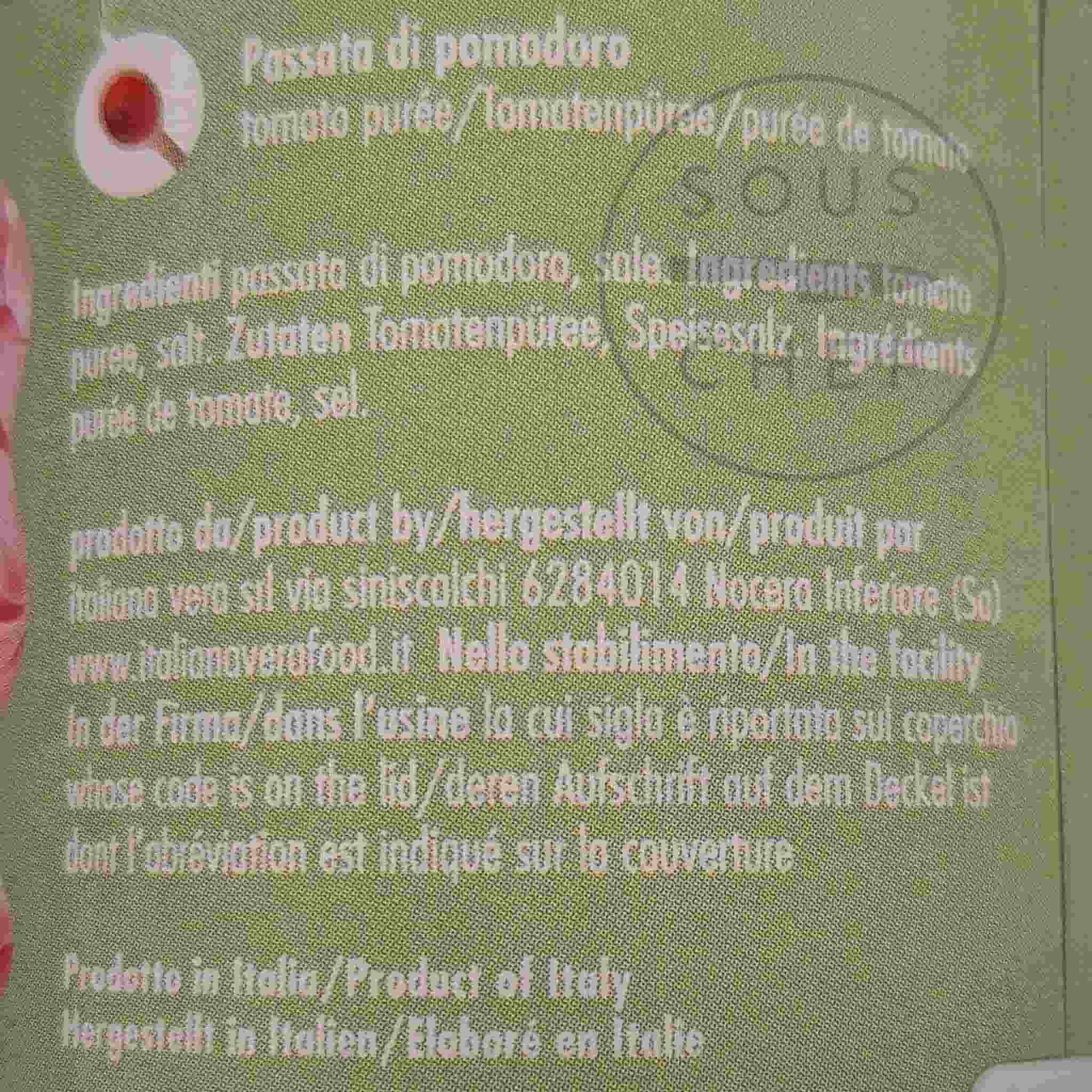 Italianavera Tomato Passata in Botanical Tin, 400g