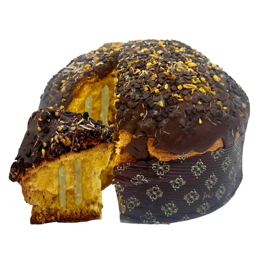 Lazzaroni Dubai Style Panettone with Chocolate, Pistachio & Kunafa, 800g
