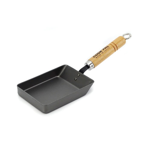Cook Pal Japanese Carbon Steel Tamagoyaki Omelette Pan, 14.6x10.6cm