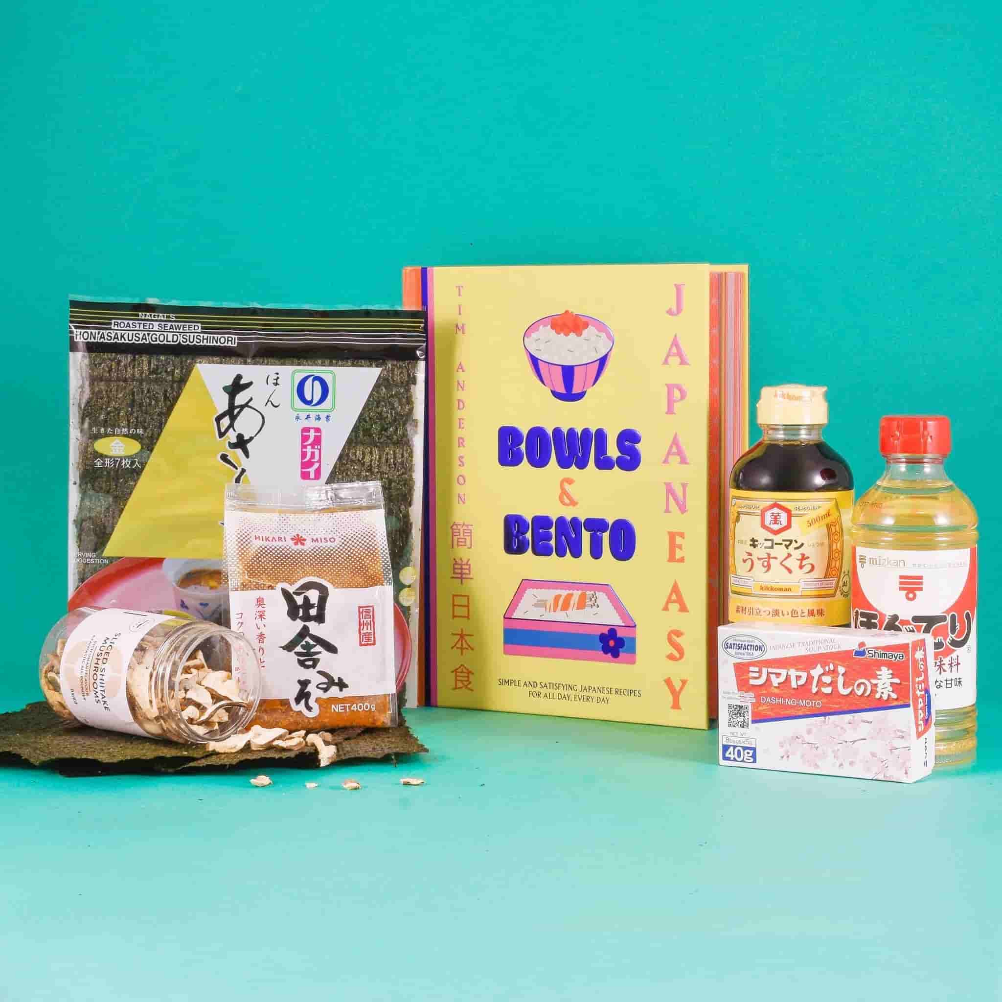 Japan Easy Bowls & Bento Cookbook & Ingredients Set