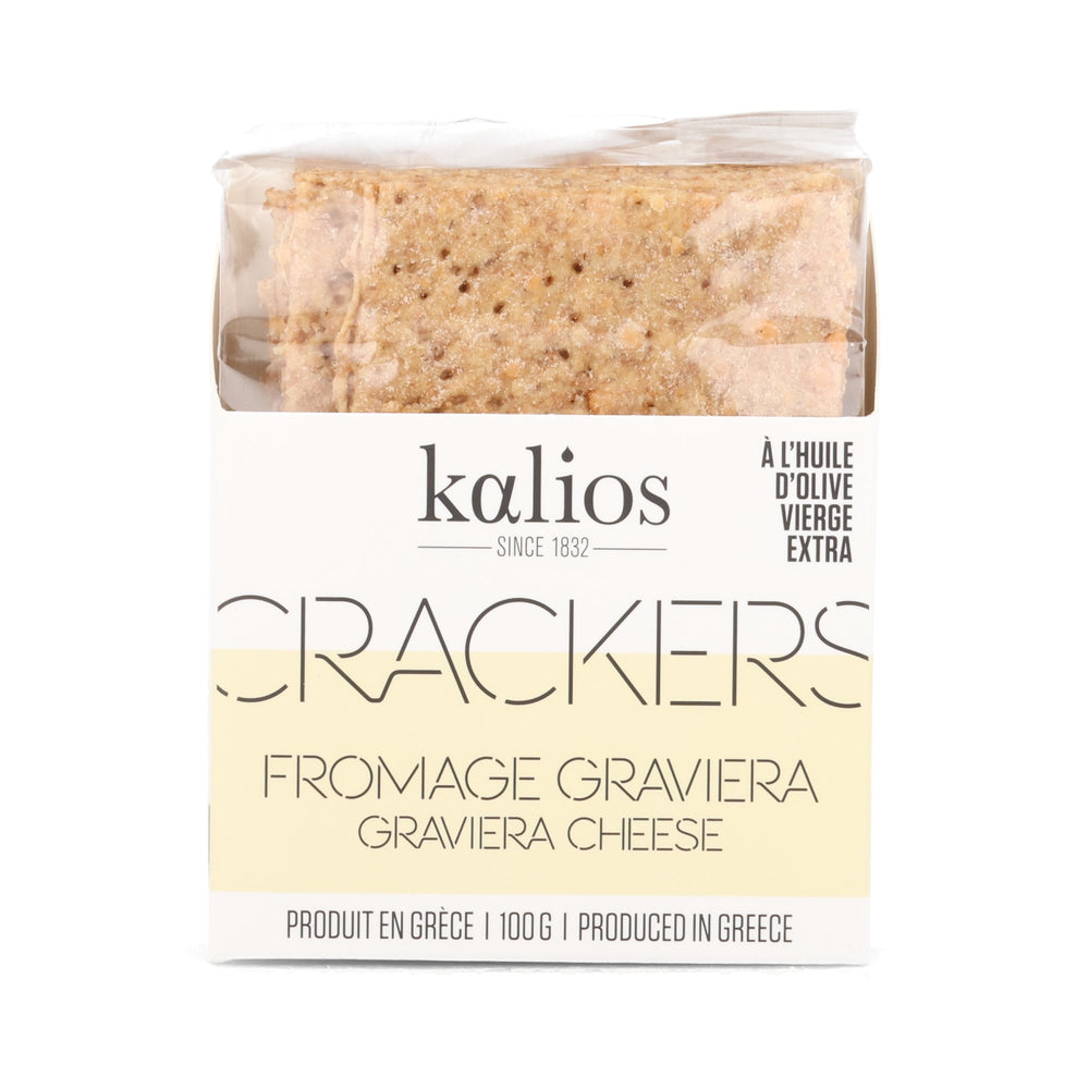 Kalios Crackers with Greek Graviera Cheese, 100g