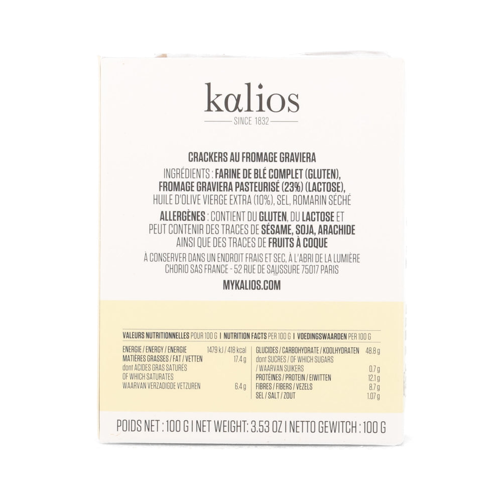 Kalios Crackers with Greek Graviera Cheese, 100g