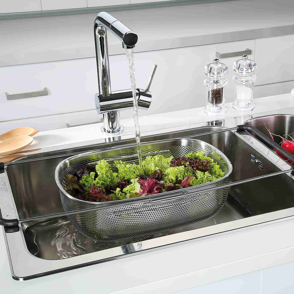 Kuchenprofi Extendable Stainless Steel Strainer, 34x24.5cm