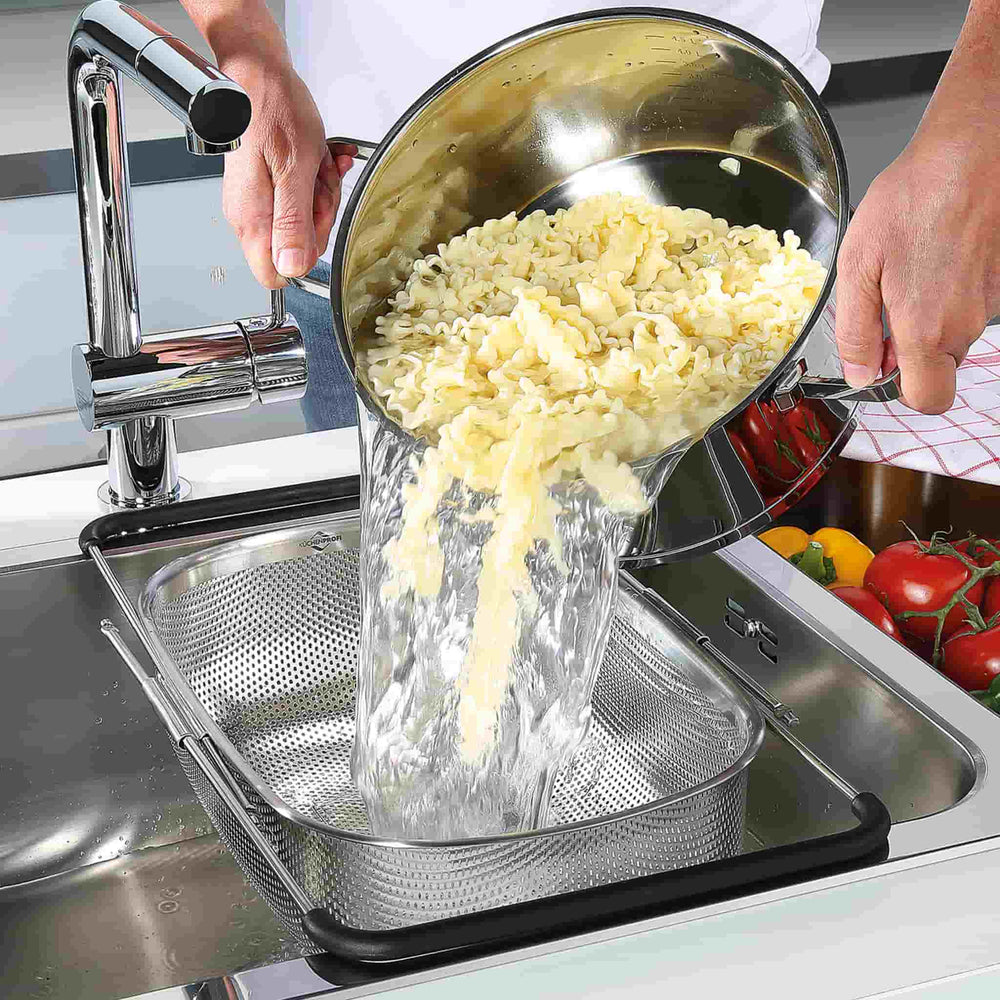 Kuchenprofi Extendable Stainless Steel Strainer, 34x24.5cm