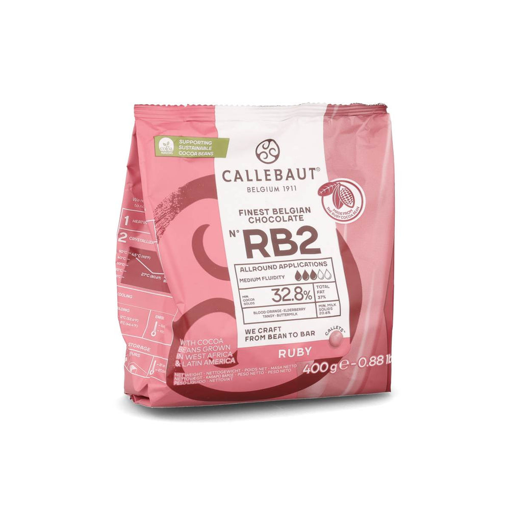 Callebaut Ruby Chocolate Couverture, 400g