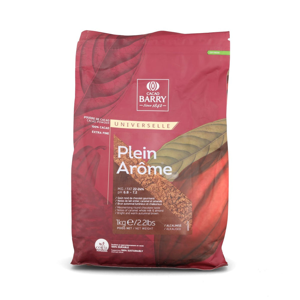 Cacao Barry Dark Brown Plein Arome Cocoa Powder, 1kg