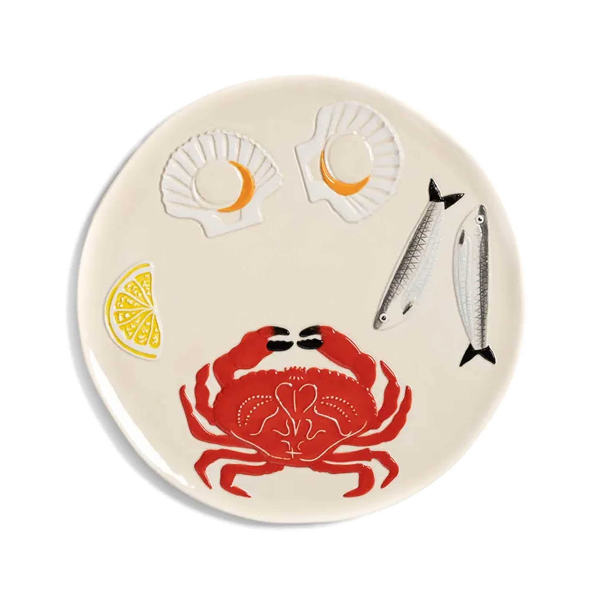Crab Ceramic Platter, 26.5cm