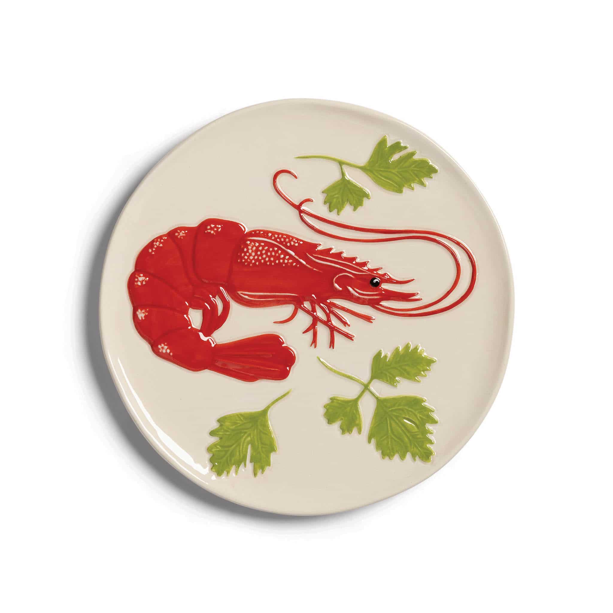 Set of 4 Assorted Seafood Side Plates, 16cm