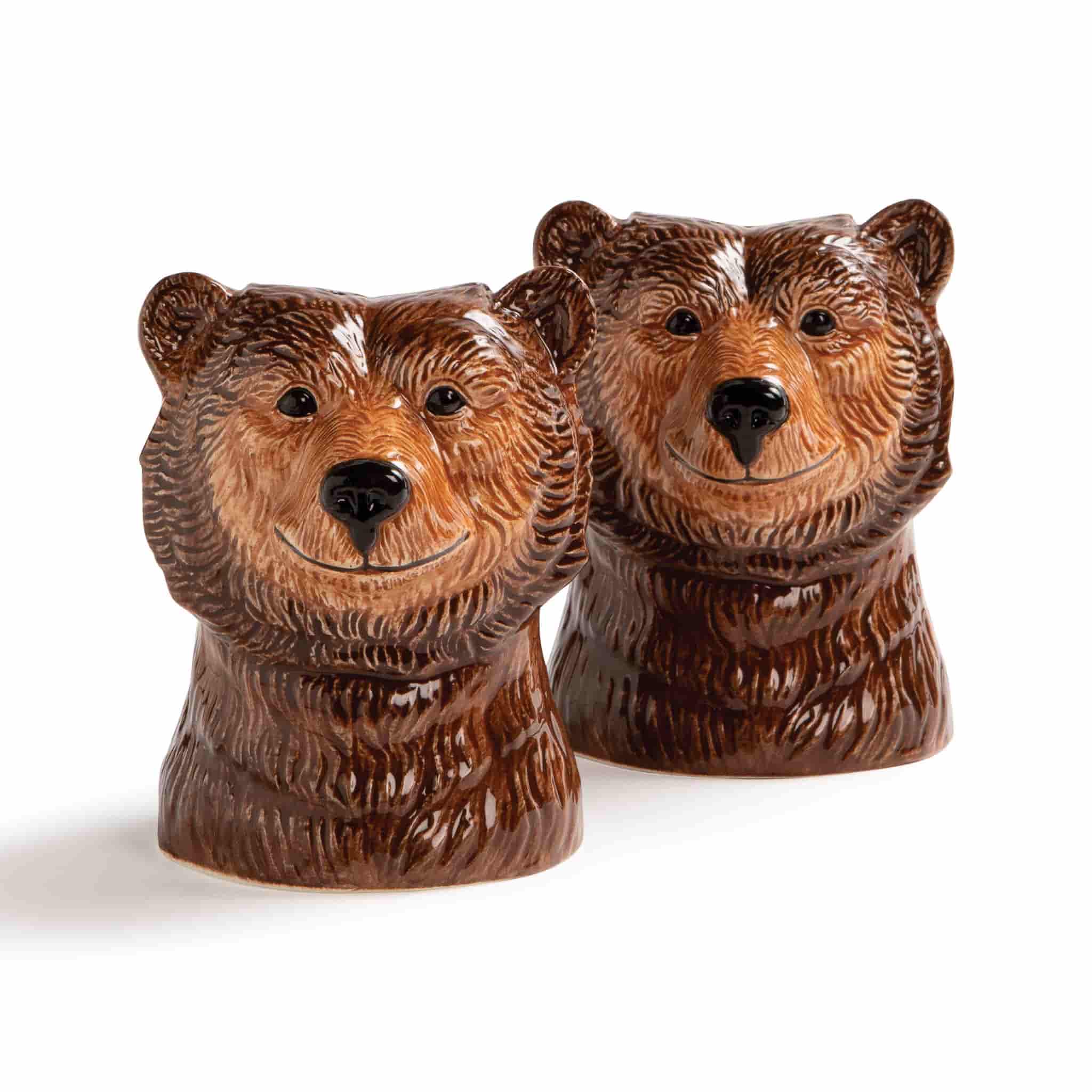 Set of 2 Grizzly Bear Salt and Pepper Shakers