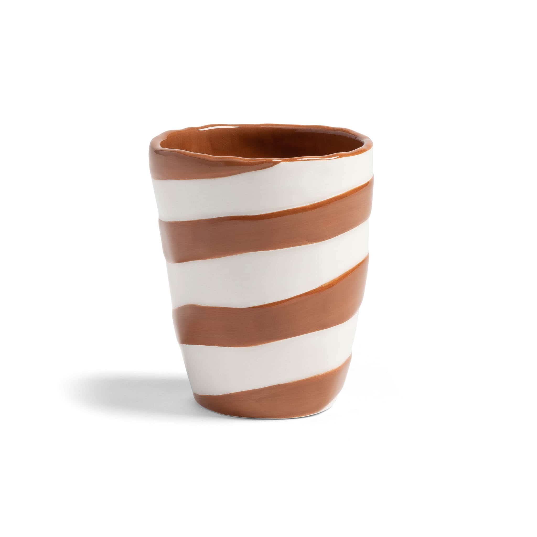 Set of 4 Abstract Stripe Tumblers, 10cm