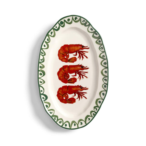 Prawn Ceramic Platter, 34.5cm