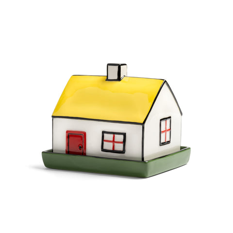 Haines House Ceramic Butter Dish, 16.5cm