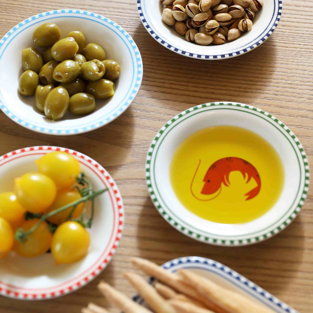 Set of 4 Porcelain Taverna Icon Small Nut Bowls, 13.5cm