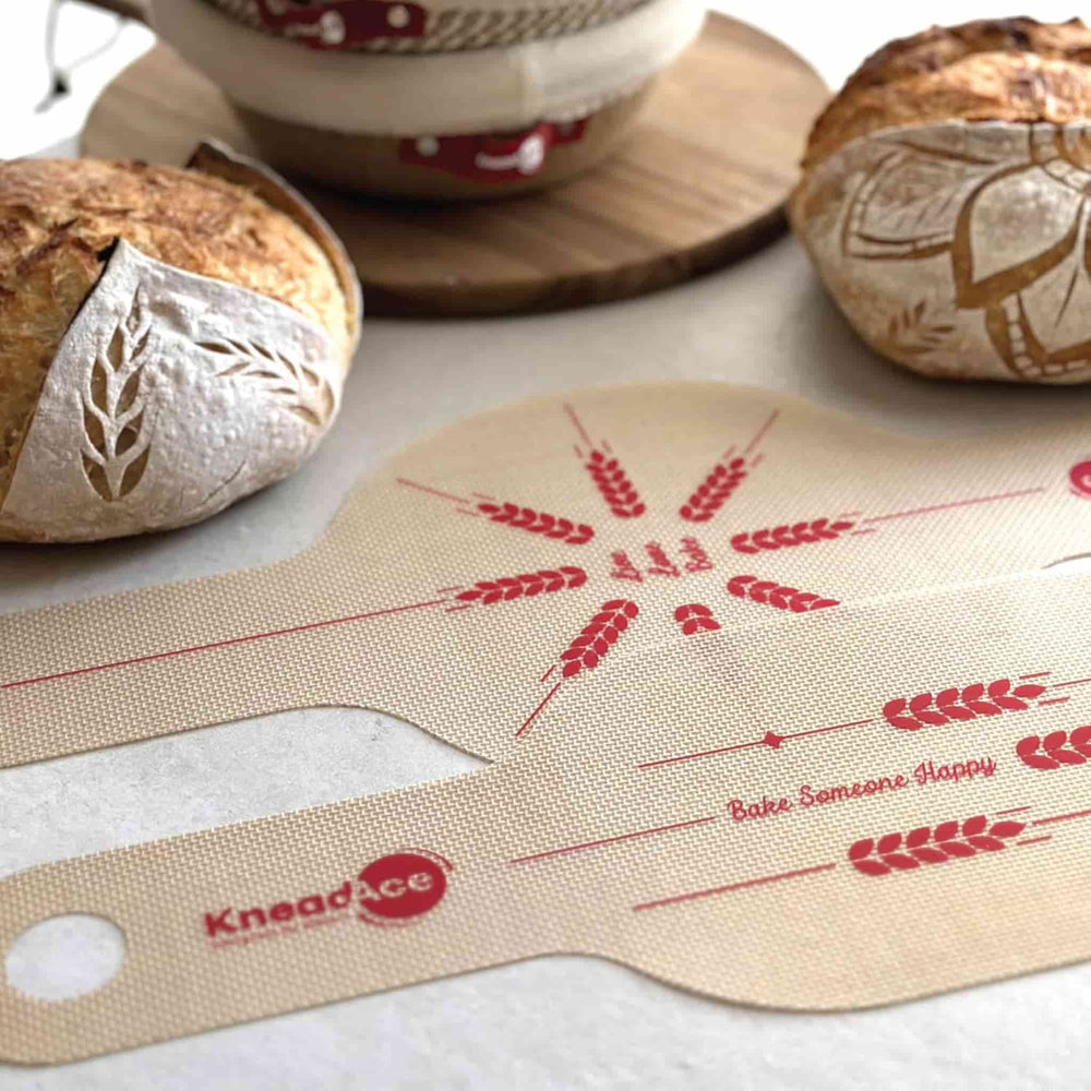 Set of 2 KneadAce Silicone Bread Slings, Oval & Round
