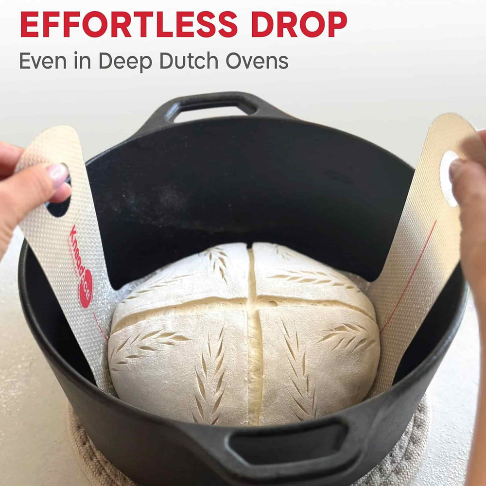 Set of 2 KneadAce Silicone Bread Slings, Oval & Round