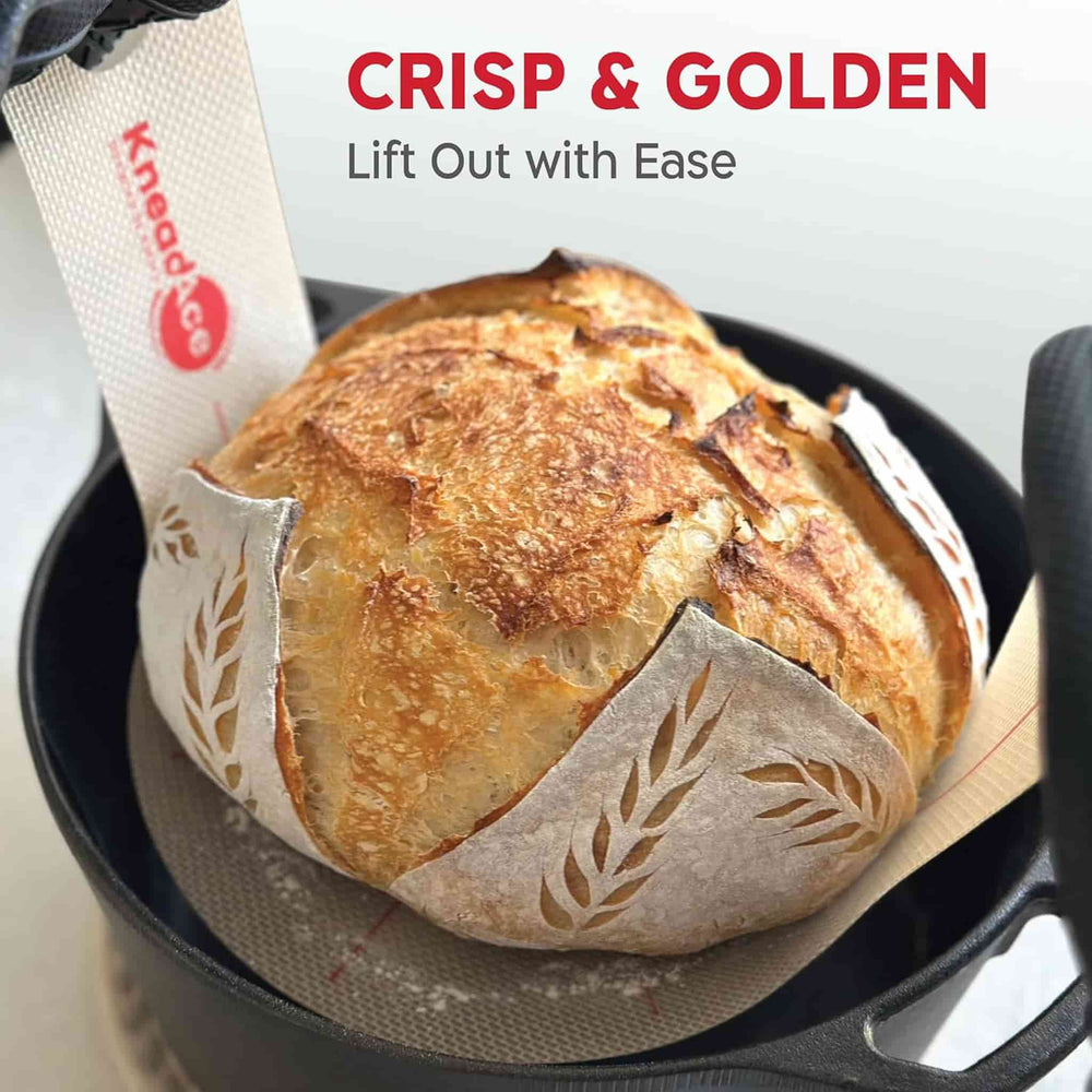 Set of 2 KneadAce Silicone Bread Slings, Oval & Round