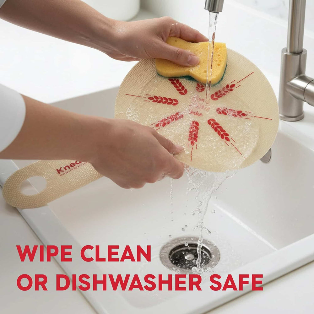 Set of 2 KneadAce Silicone Bread Slings, Oval & Round