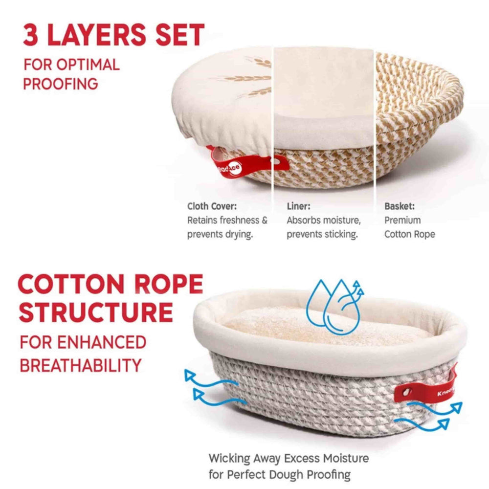 KneadAce Sourdough Essentials Set for Round & Oval Loaves