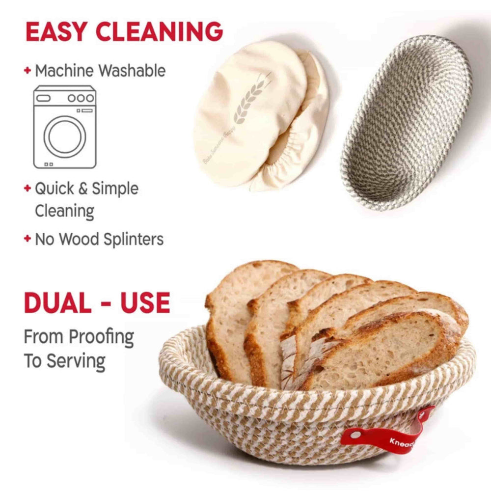 KneadAce Sourdough Essentials Set for Round & Oval Loaves