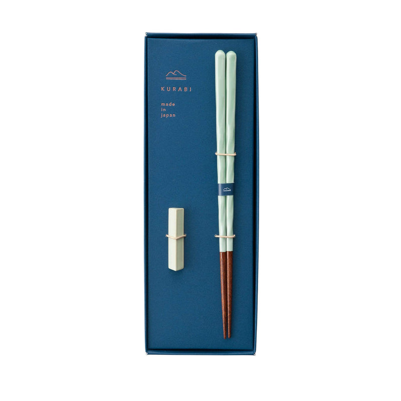 Lancewood Light Green Japanese Luxury Chopstick Gift Set, 23cm