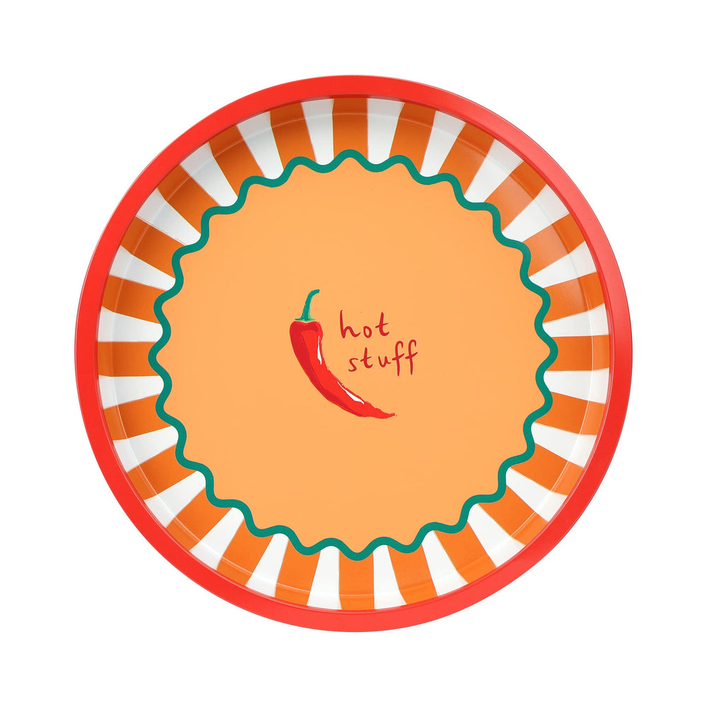 Hot Stuff Metal Serving Tray, 30cm