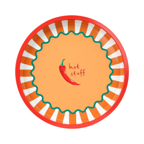 Hot Stuff Metal Serving Tray, 30cm