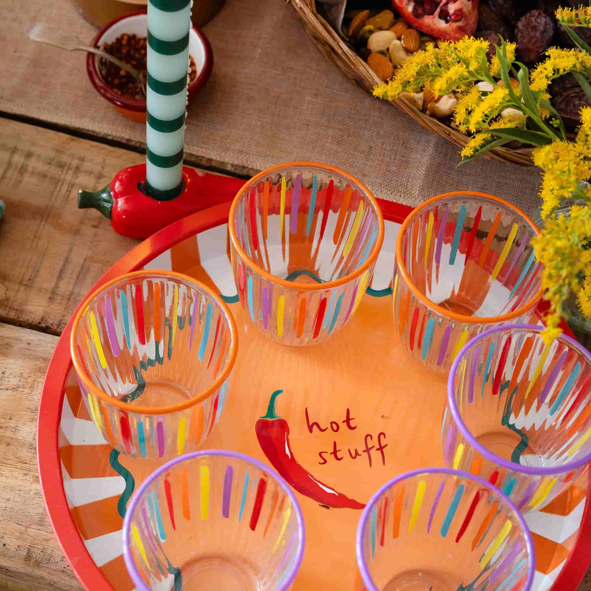 Hot Stuff Metal Serving Tray, 30cm