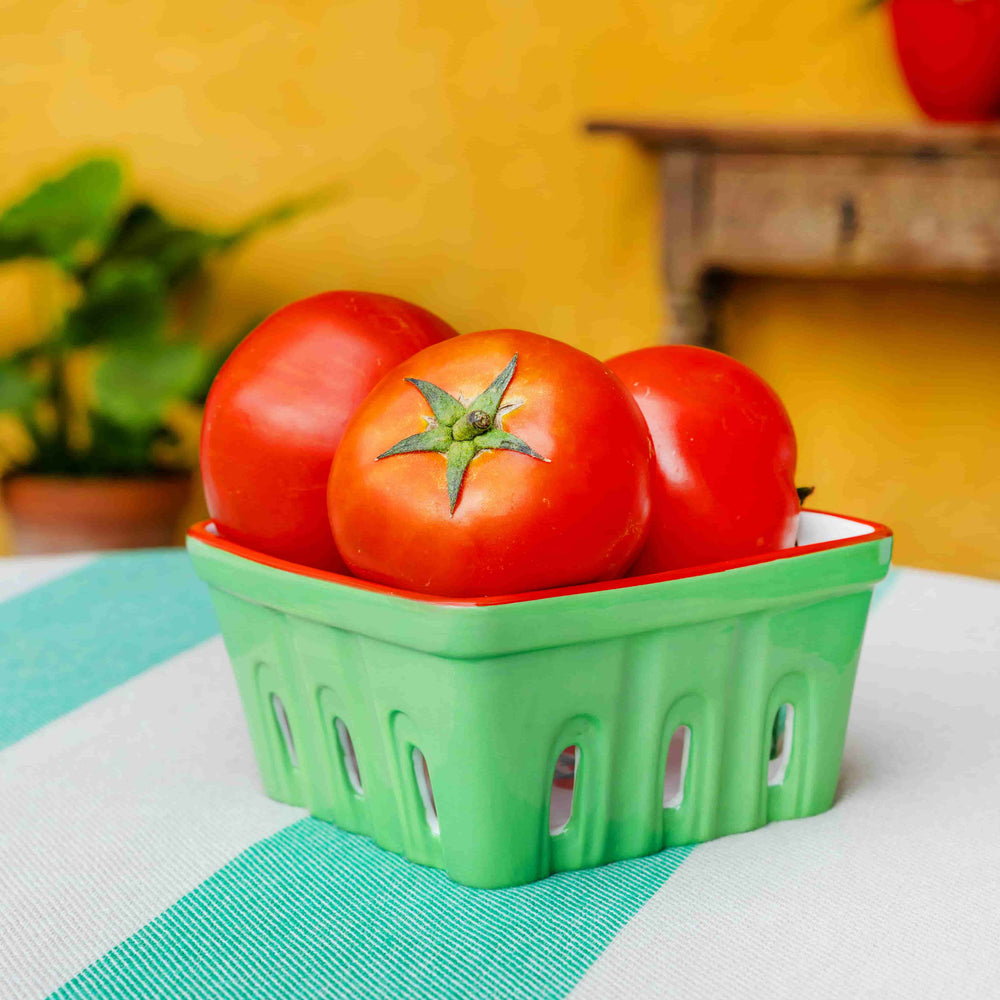 Ceramic Tomato Punnet, 15cm