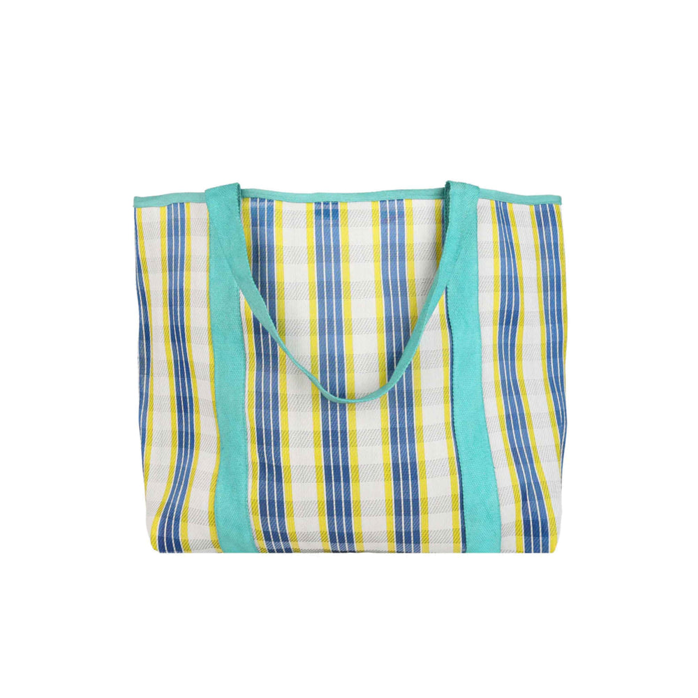 Recycled Plastic Striped Sardine Tote Bag