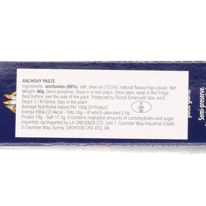 Rizzoli Italian Anchovy Paste in Tube, 60g