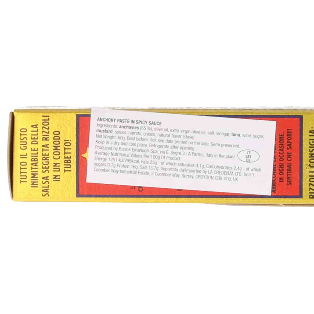 Rizzoli Italian Spiced Sauce & Anchovy Paste in Tube, 60g